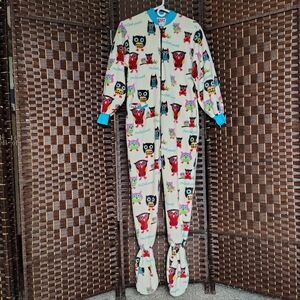 Lazy One Fleece Onesie "I'm Owl Yours" Owl graphics